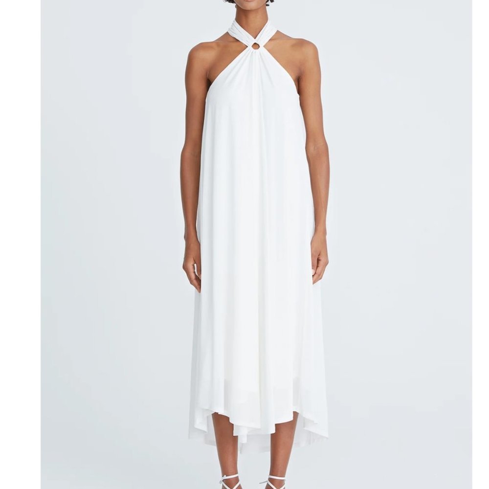 Halston Karsyn Jersey Ruched Dress  Size 14